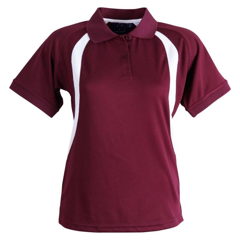 Women's Cool Dry Mesh Contrast Polo Shirts - Image 3