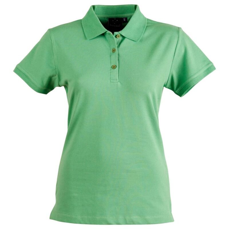 Women's Dry Wear Poly Cotton Pique Knit Polo Shirt - Image 2