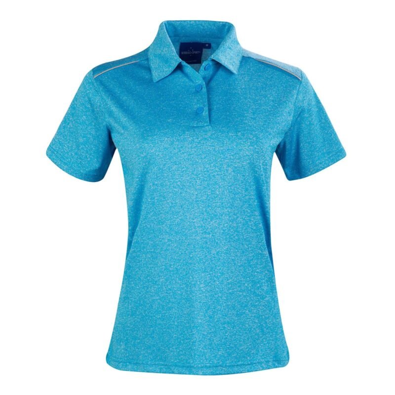 Women's Quick Dry Polo Shirt Reflective Piping