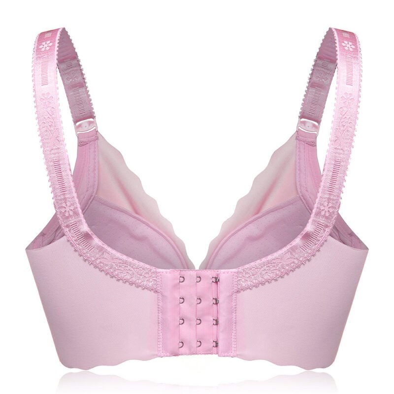 Front Button Wireless Maternity Soft Gather Bras - Image 2