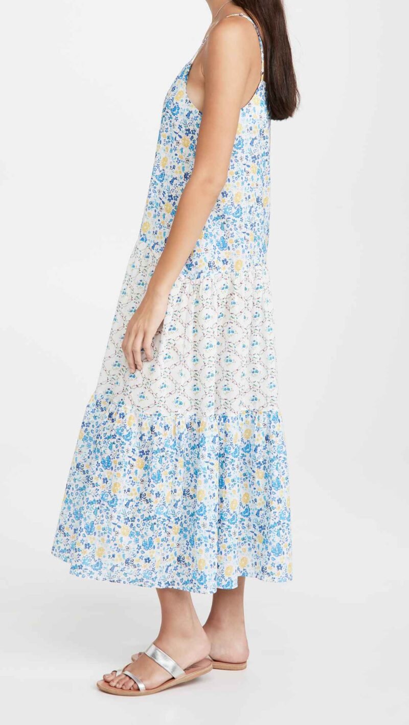 Women's Mix Print Maxi Dress - Image 3