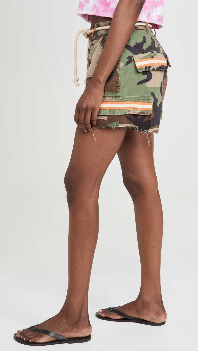 Women's Camo Patchwork Shorts - Image 3