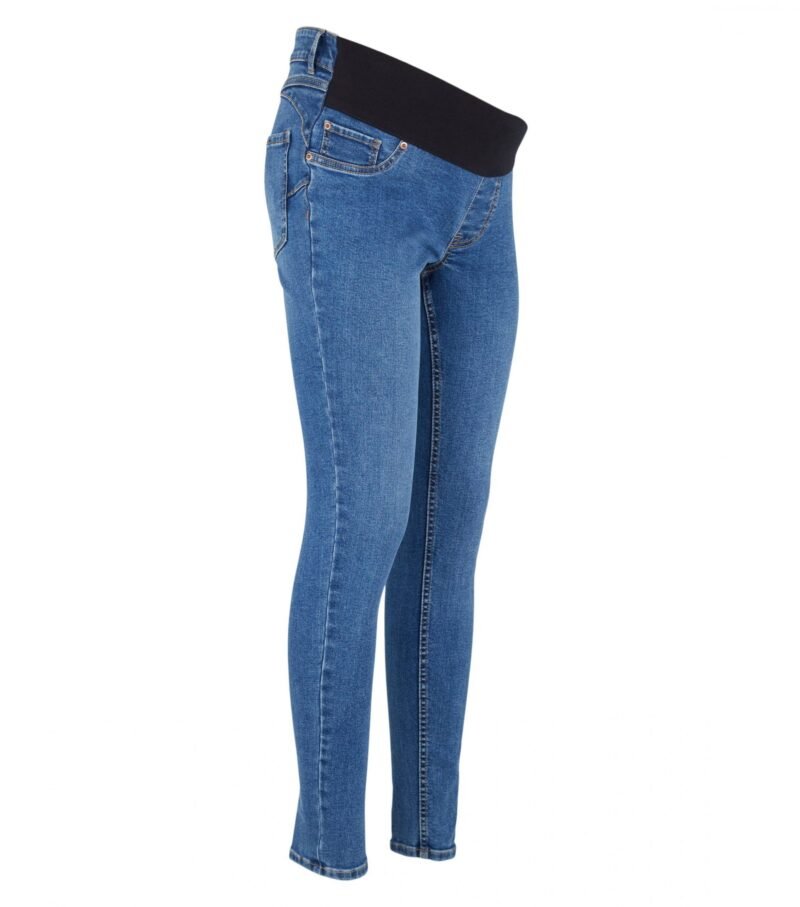 Women's Maternity Blue  Under Bump Jeggings stretch jeans - Image 4