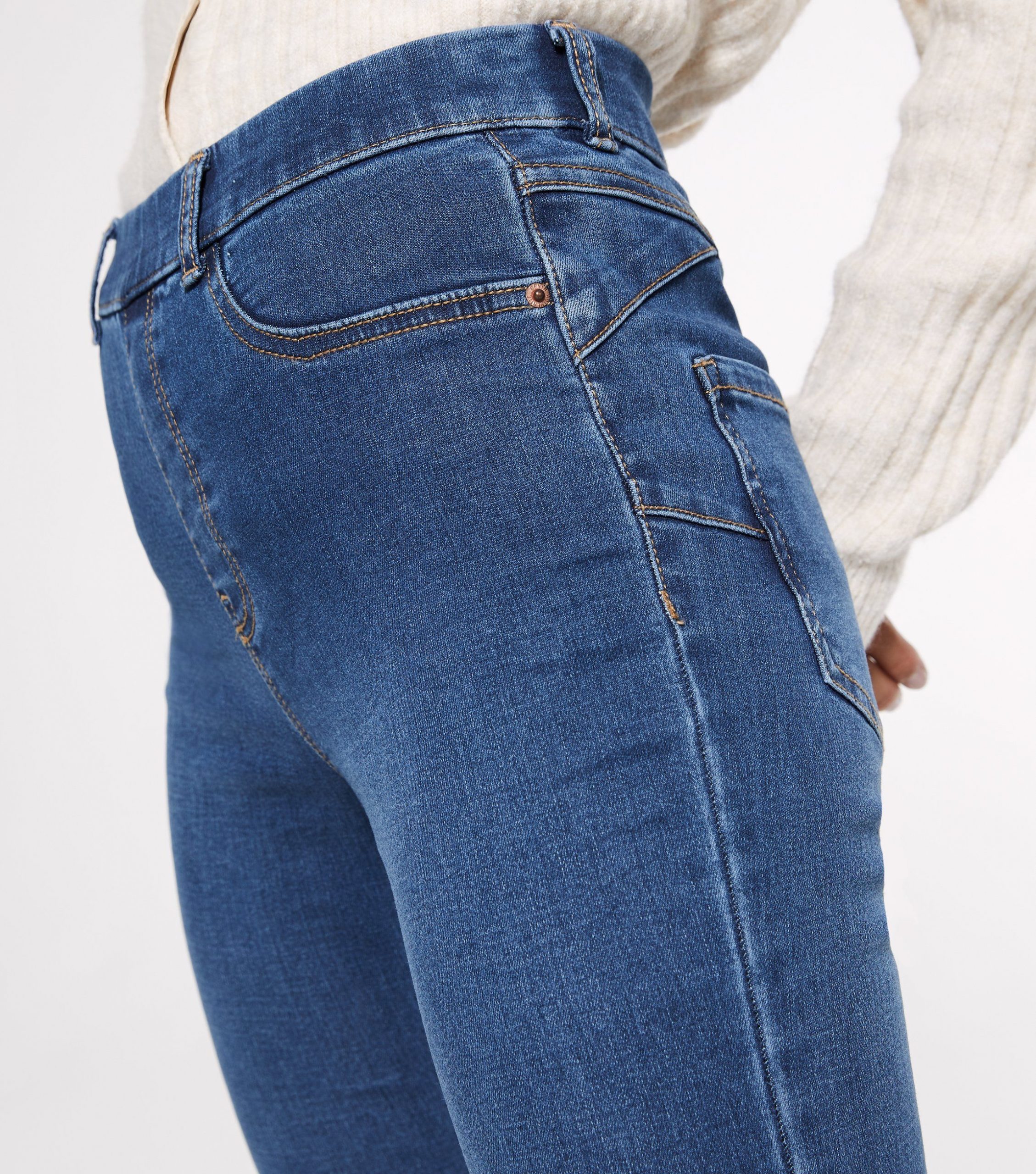 Women's Petite Blue Jeggings Jeans | AA Sourcing LTD