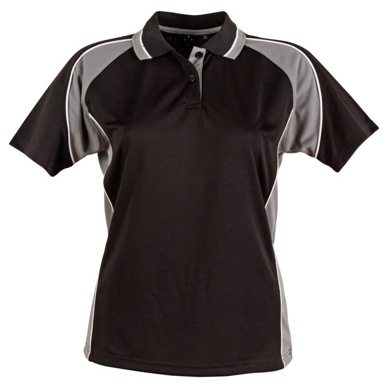 Women's Cool Dry Mini Waffle Short Sleeve Polo - Image 3