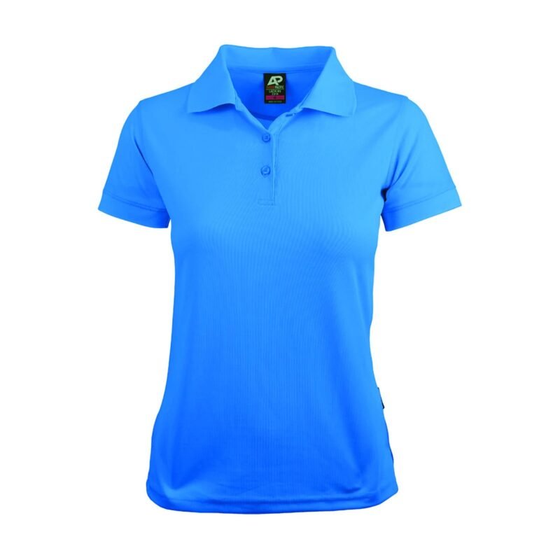 Women's Honeycomb Knit Polyester Polo - Image 3