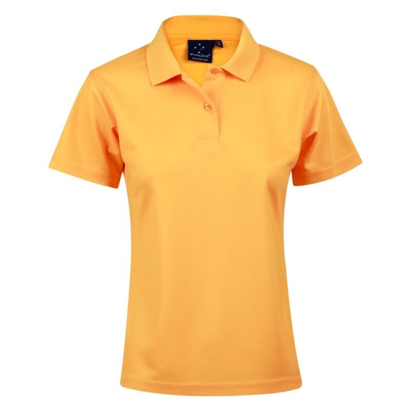 Women's Plain Cool Dry Short Sleeve Polo Shirt - Image 3