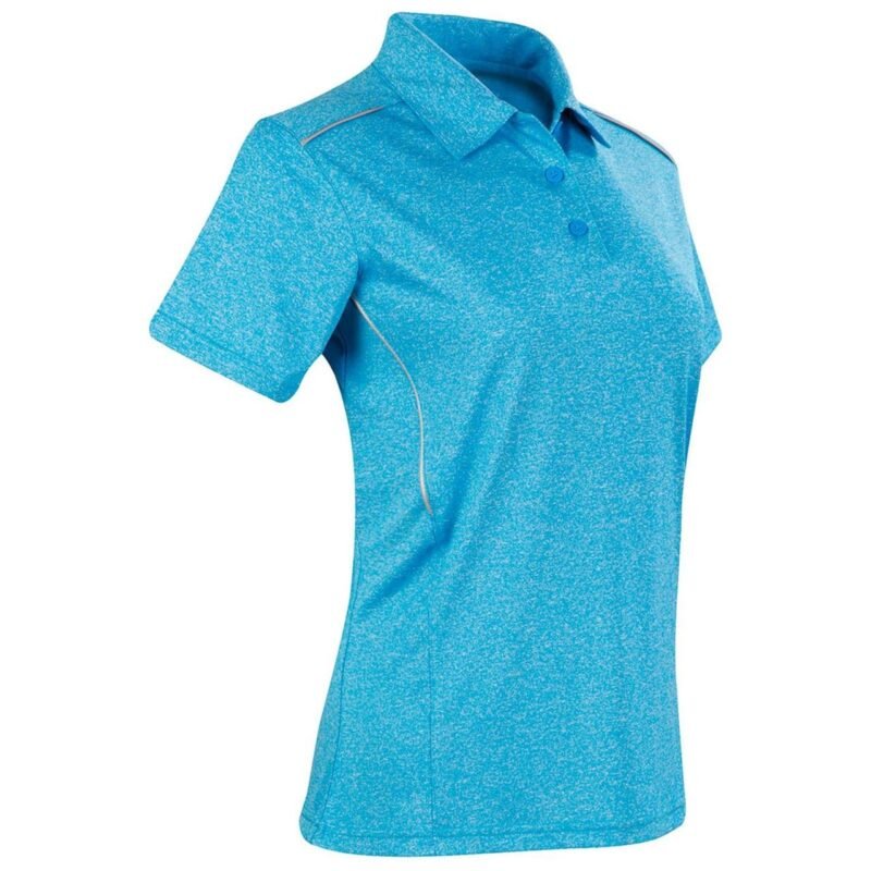 Women's Quick Dry Polo Shirt Reflective Piping - Image 2