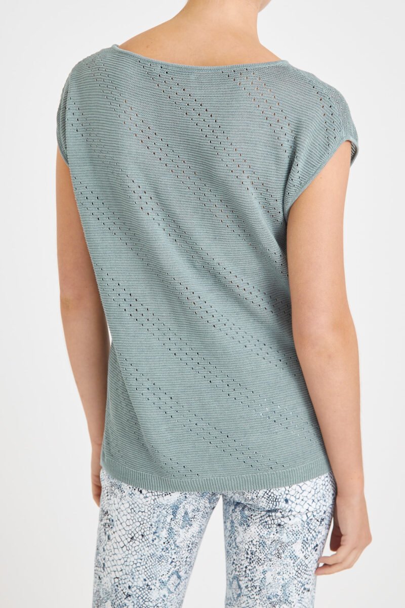 Women's Linen Blend Knit Top - Image 3