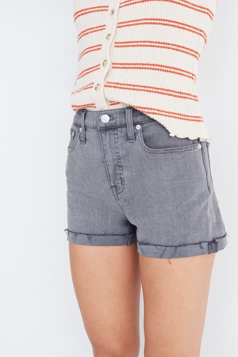 Women's High Waist Cutoff Denim Shorts - Image 4