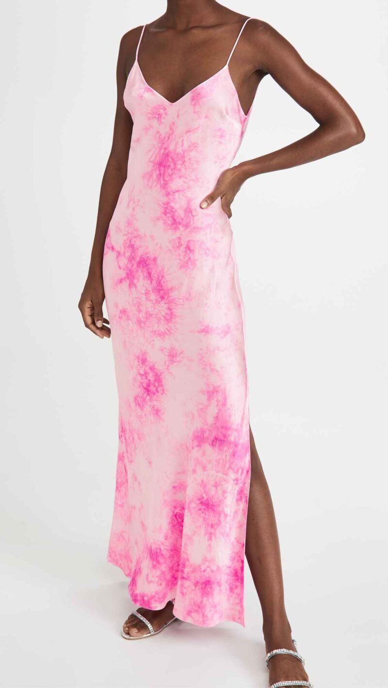 Women's Tie Dye Long Slip Dress - Image 4