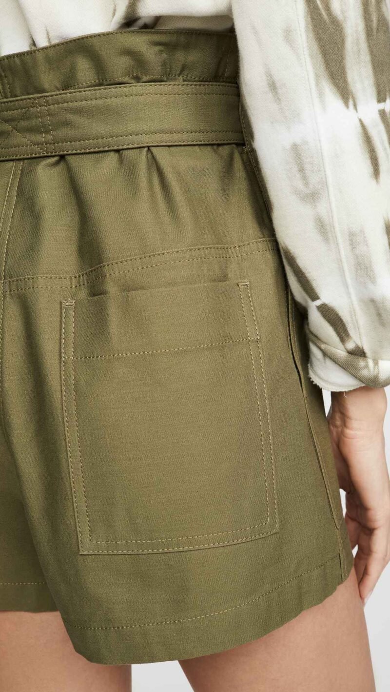 Women's Belted Cargo Shorts - Image 4