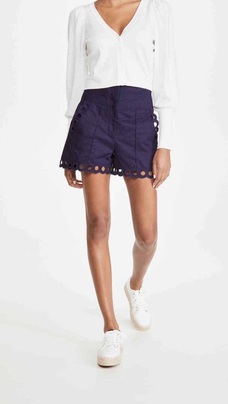 Women's Embroidered Shorts - Image 4