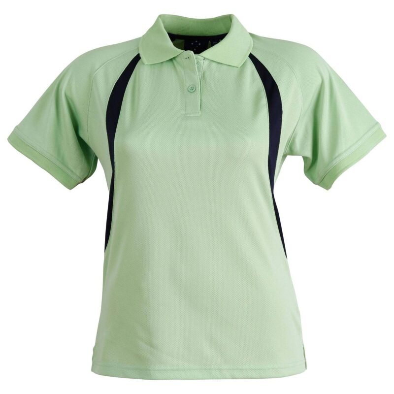 Women's Cool Dry Mesh Contrast Polo Shirts - Image 4