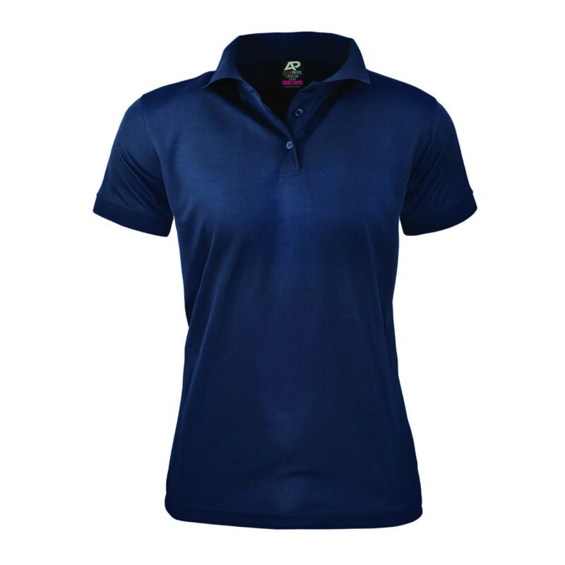 Women's Honeycomb Knit Polyester Polo - Image 4