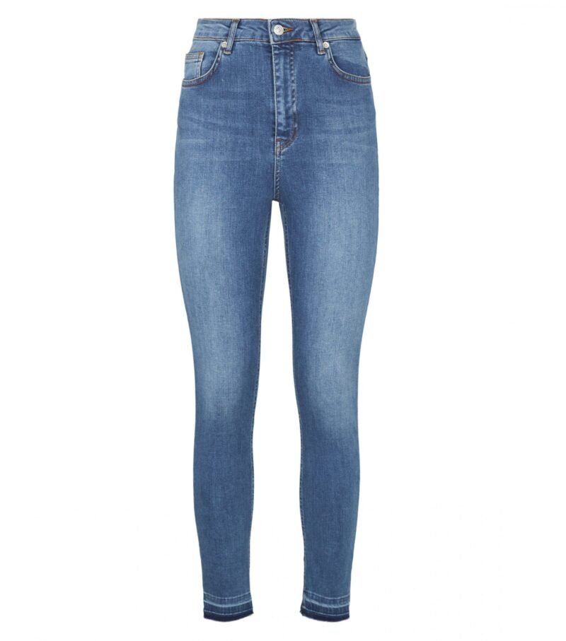 Women's Blue High Waist Skinny jeans - Image 4