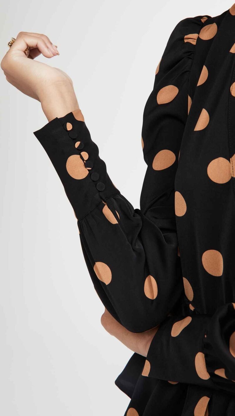 Women's Dot Print Mini Dress - Image 5