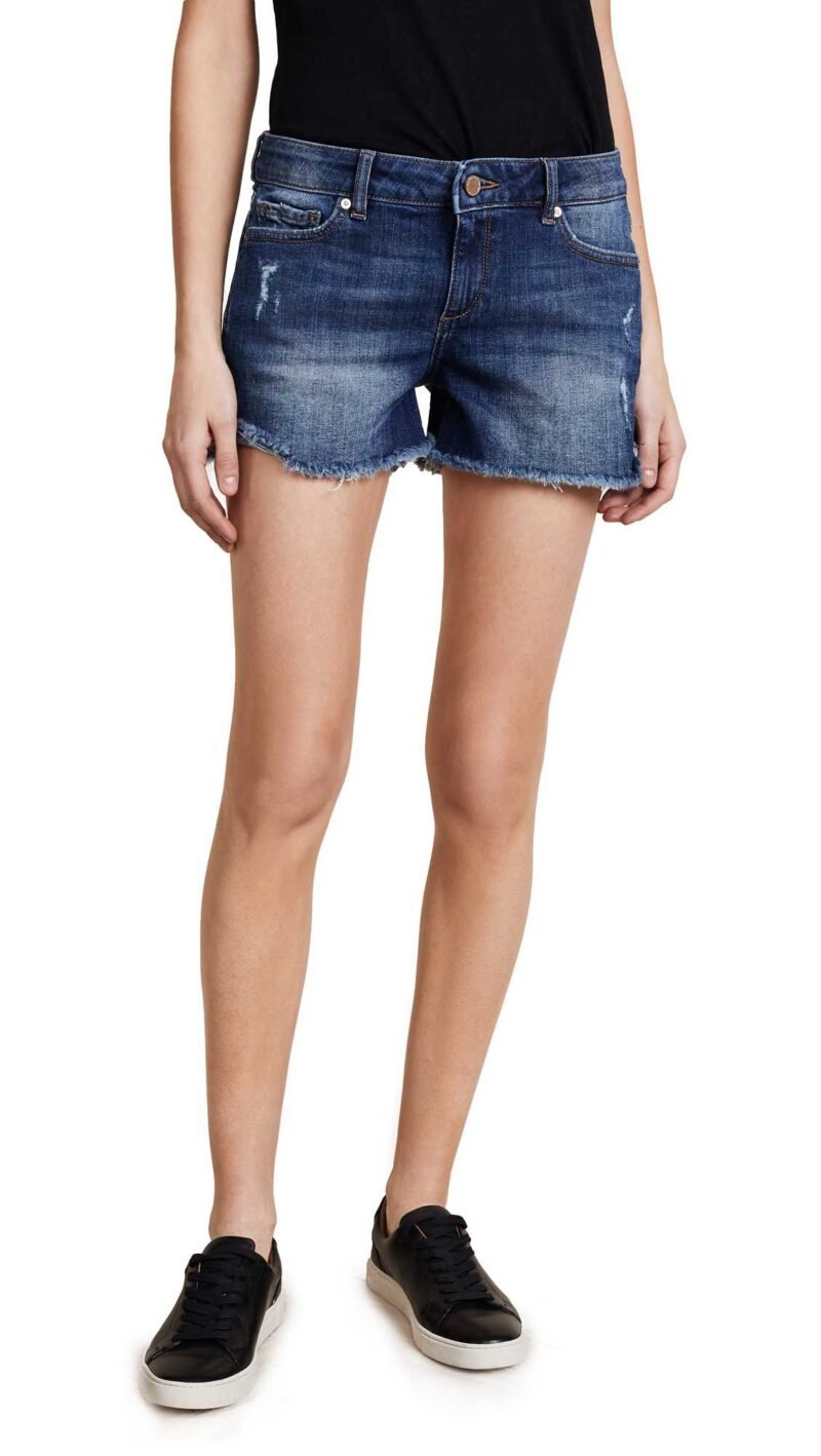 Women's Denim Boyfriend Shorts - Image 5