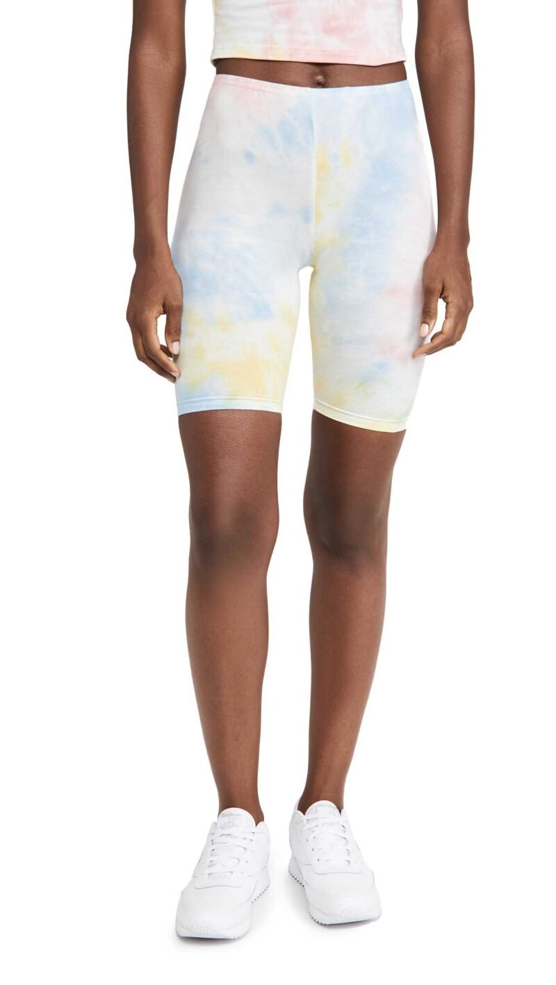 Women's Tie Dye Biker Shorts - Image 5