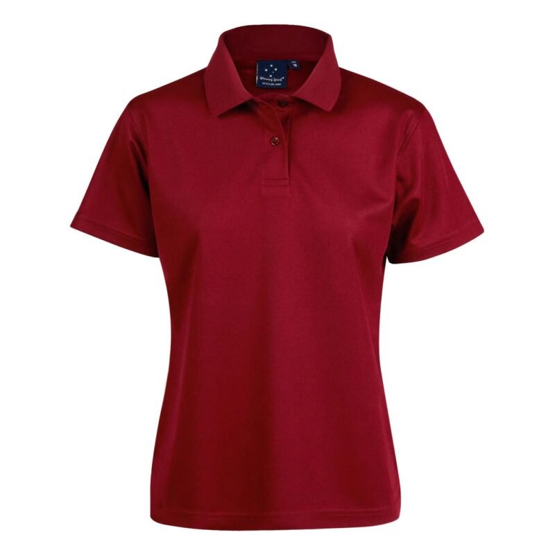 Women's Plain Cool Dry Short Sleeve Polo Shirt - Image 5