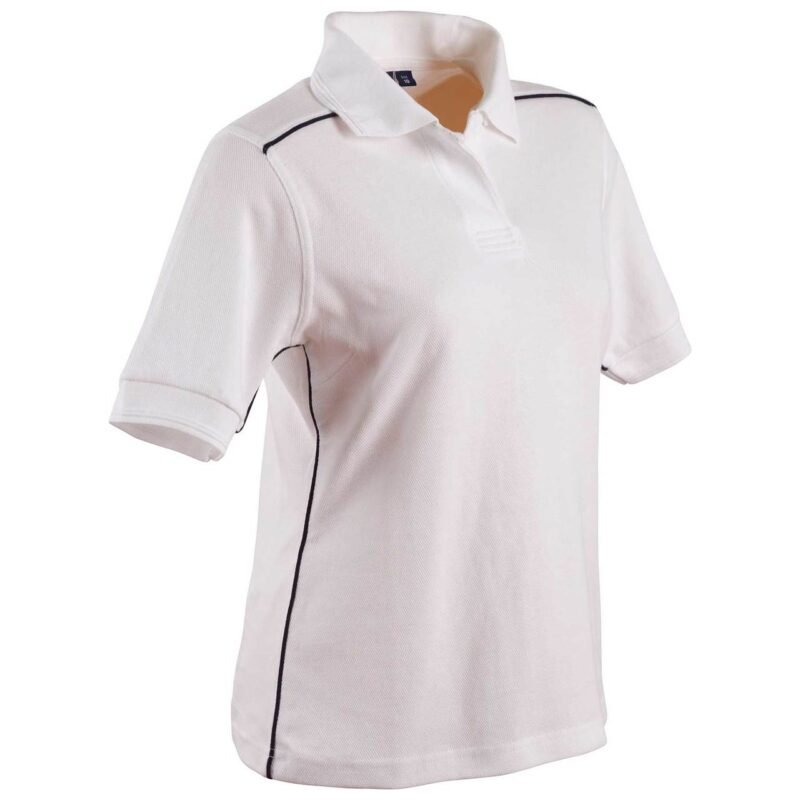 Women's Pure Cotton Short Sleeve Piping Polo - Image 5