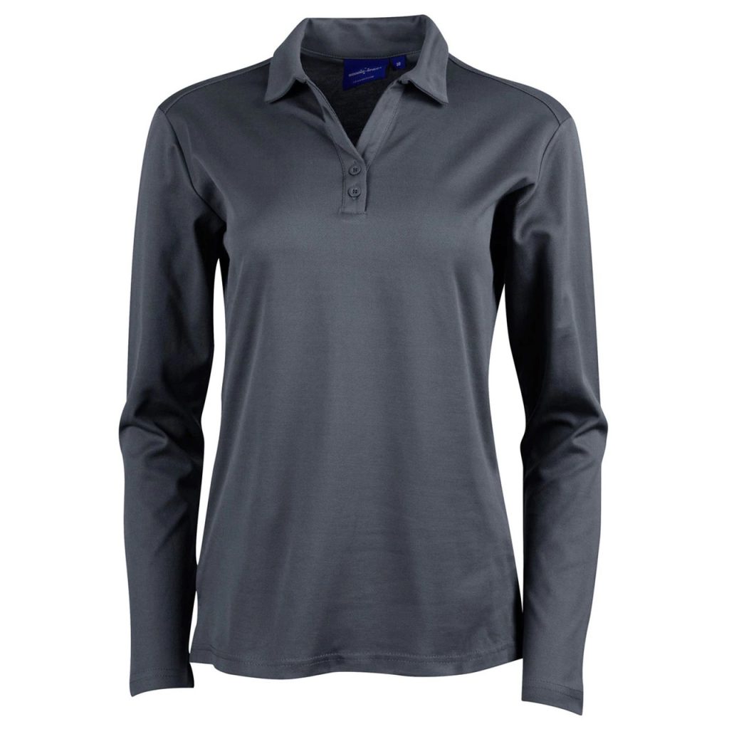 long sleeved polo top