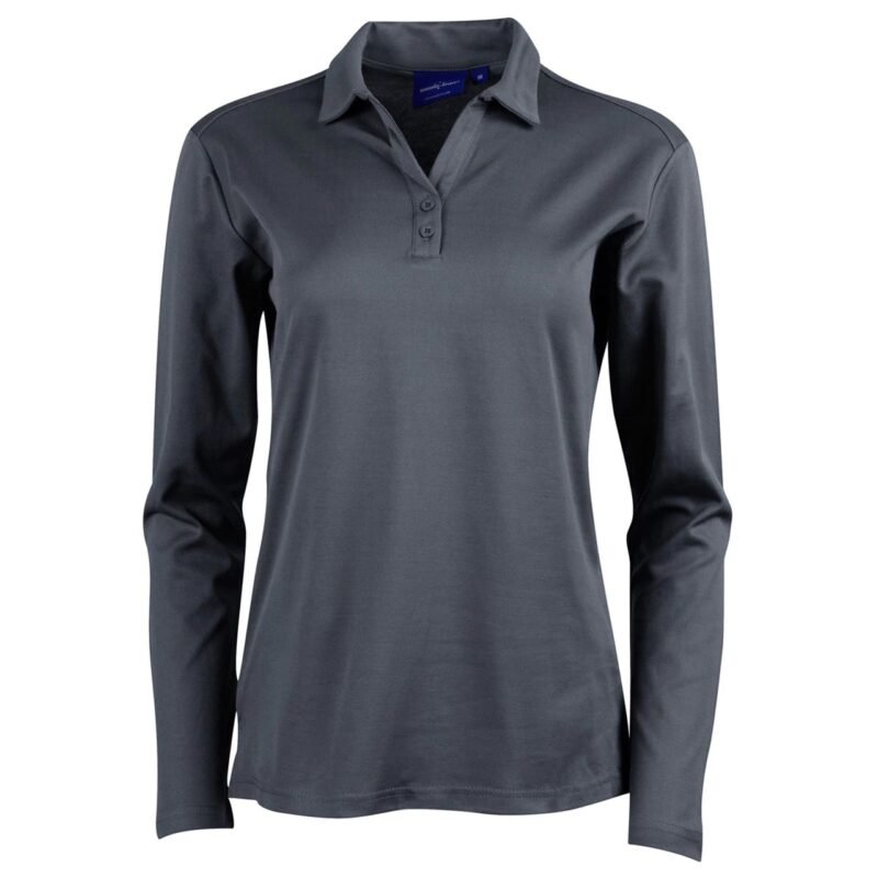 Women's Quick Dry Long Sleeve Polo - Image 5