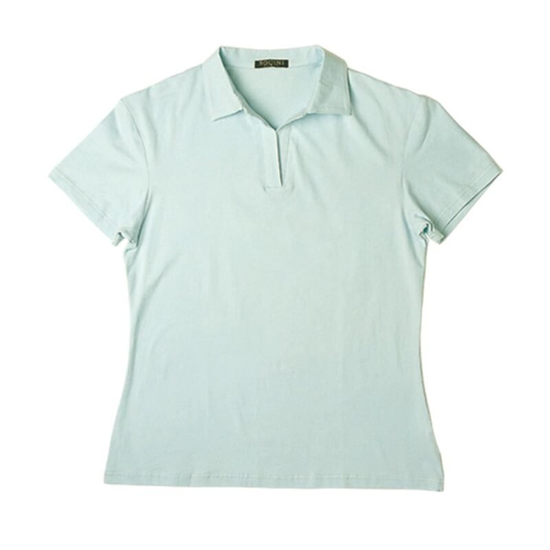 Women's Short Sleeve Polo V Neck - Image 5