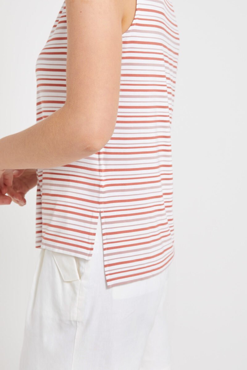 Women's Stripe Vest Top - Image 4