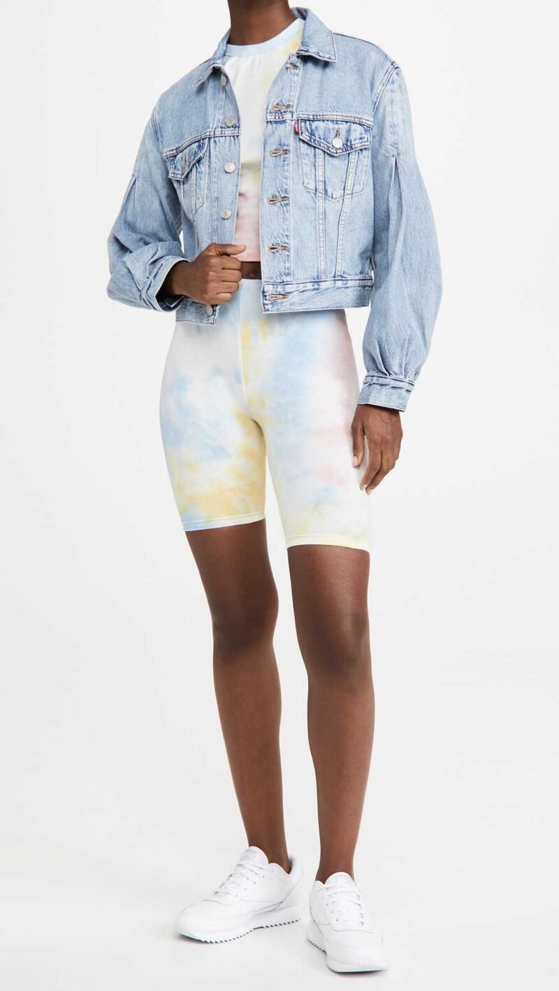 Women's Tie Dye Biker Shorts - Image 6