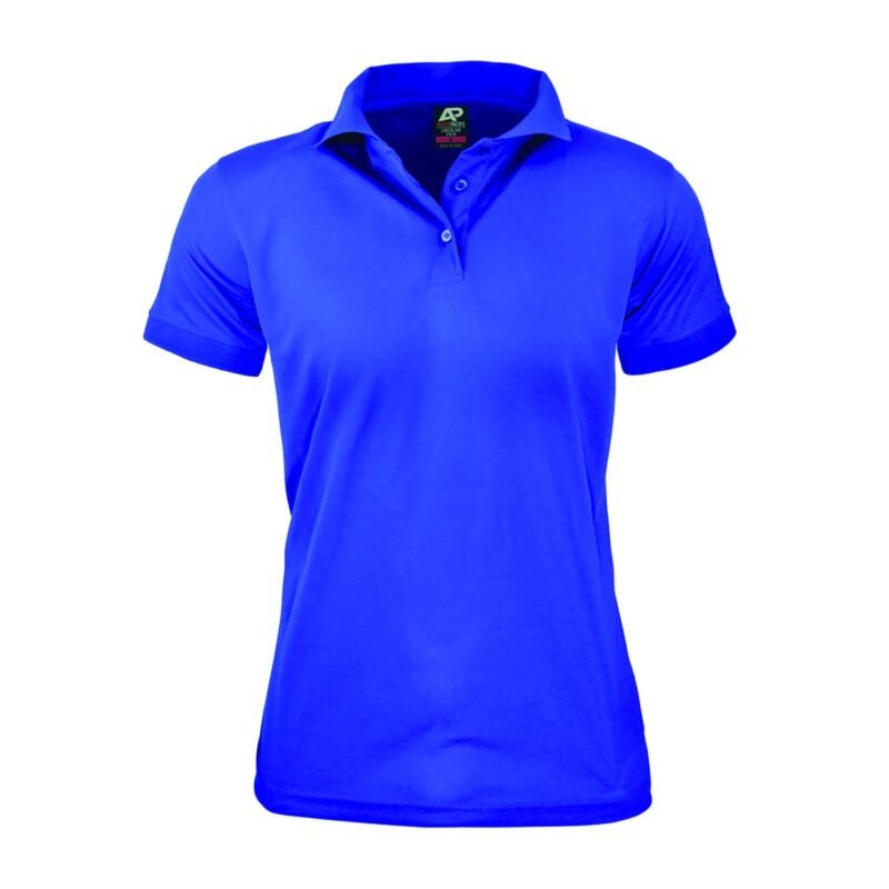 Women's Honeycomb Knit Polyester Polo - Image 6