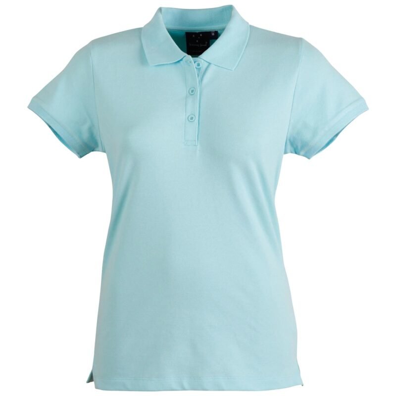 Women's Dry Wear Poly Cotton Pique Knit Polo Shirt - Image 6