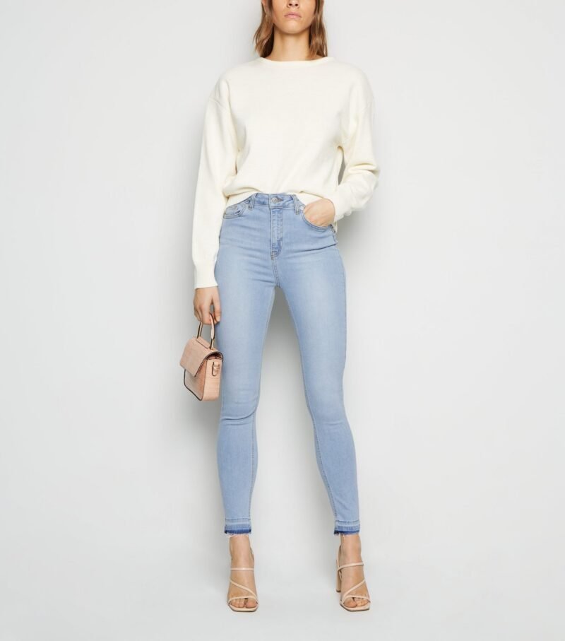 Women's Pale Blue High Waist Skinny jeans - Image 6