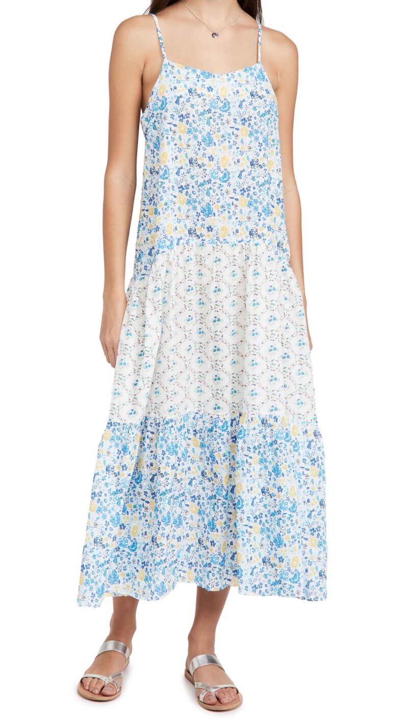 Women's Mix Print Maxi Dress - Image 6