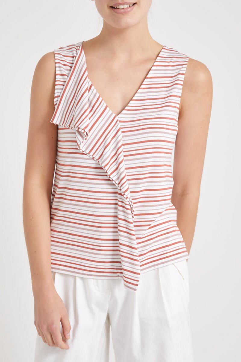 Women's Stripe Vest Top - Image 5