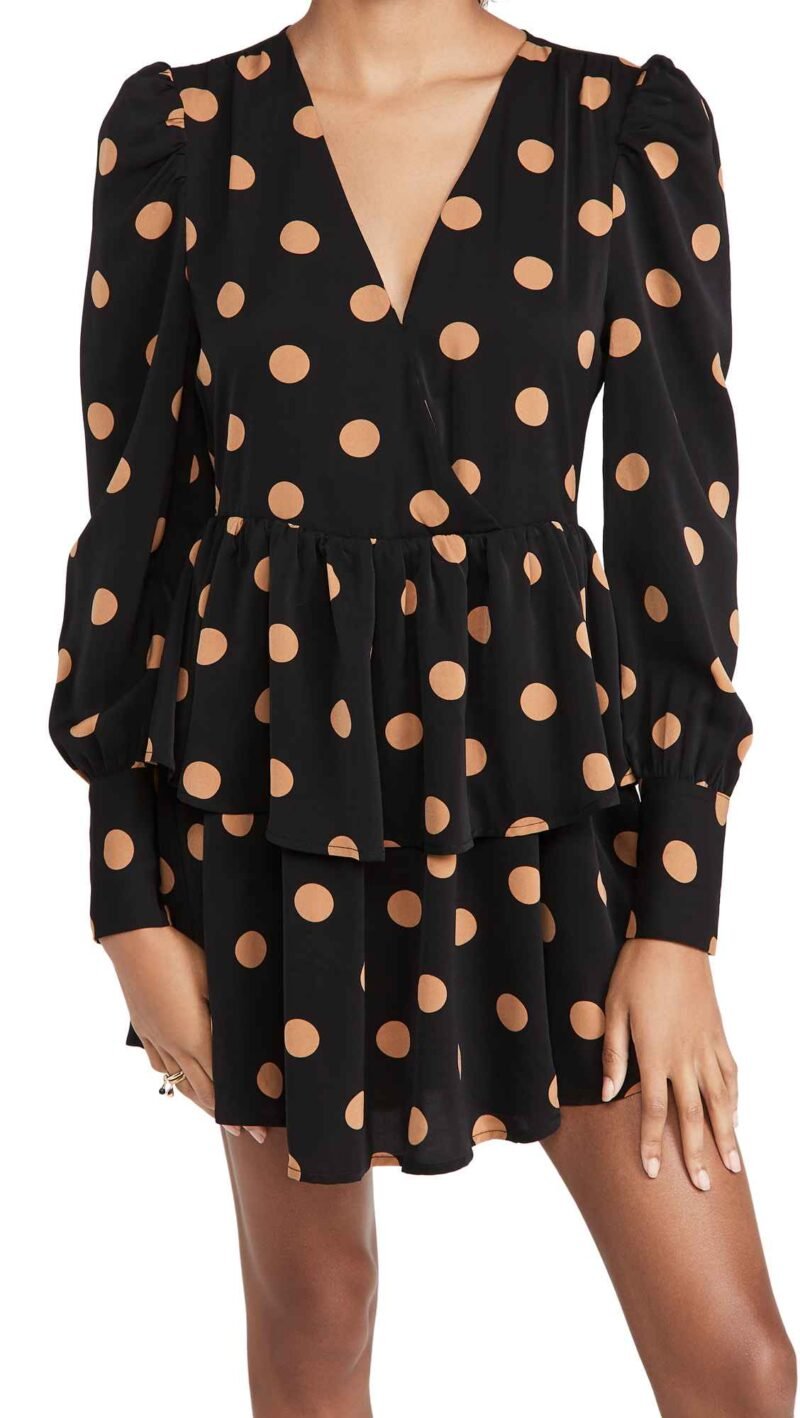 Women's Dot Print Mini Dress - Image 6