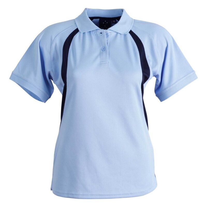 Women's Cool Dry Mesh Contrast Polo Shirts - Image 5