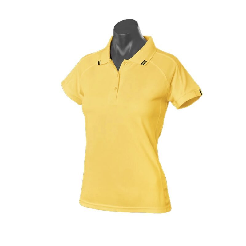 Women's Birds Eye Knit Dry Wear Polo Shirt - Image 5