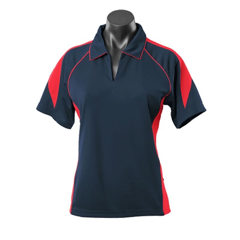 Women's Contrast Piping & Panel Polo - Image 3