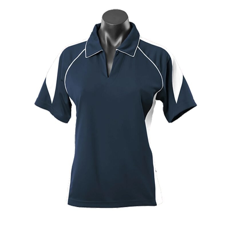 Women's Contrast Piping & Panel Polo - Image 4