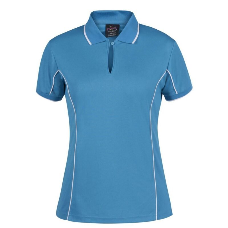 Women's Contrast Piping Polo Quick Dry - Image 4