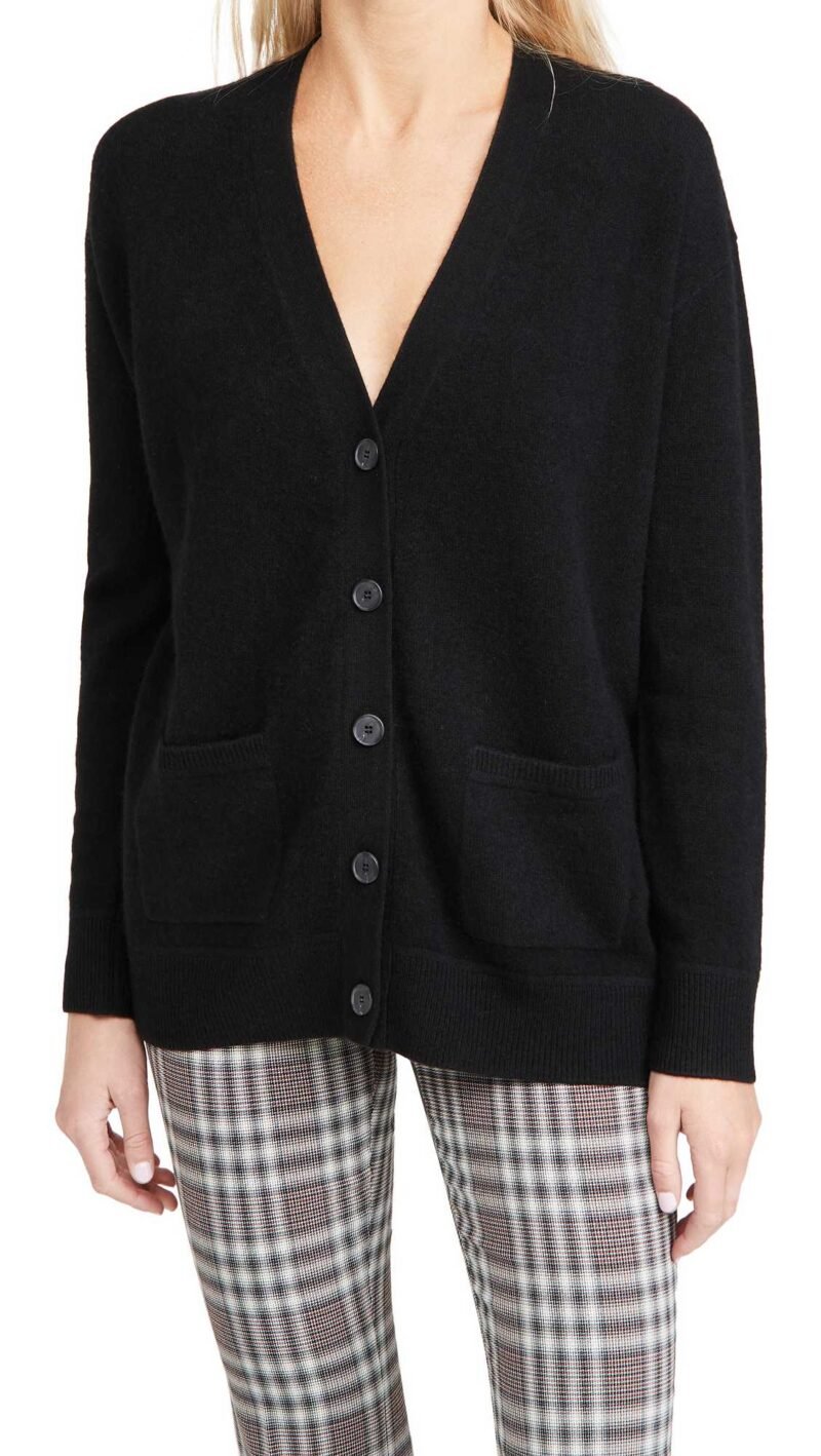 Women's Drop Shoulder Cashmere Cardigan