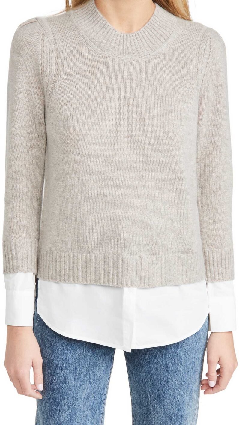 Women's Eton Layered Crew Looker