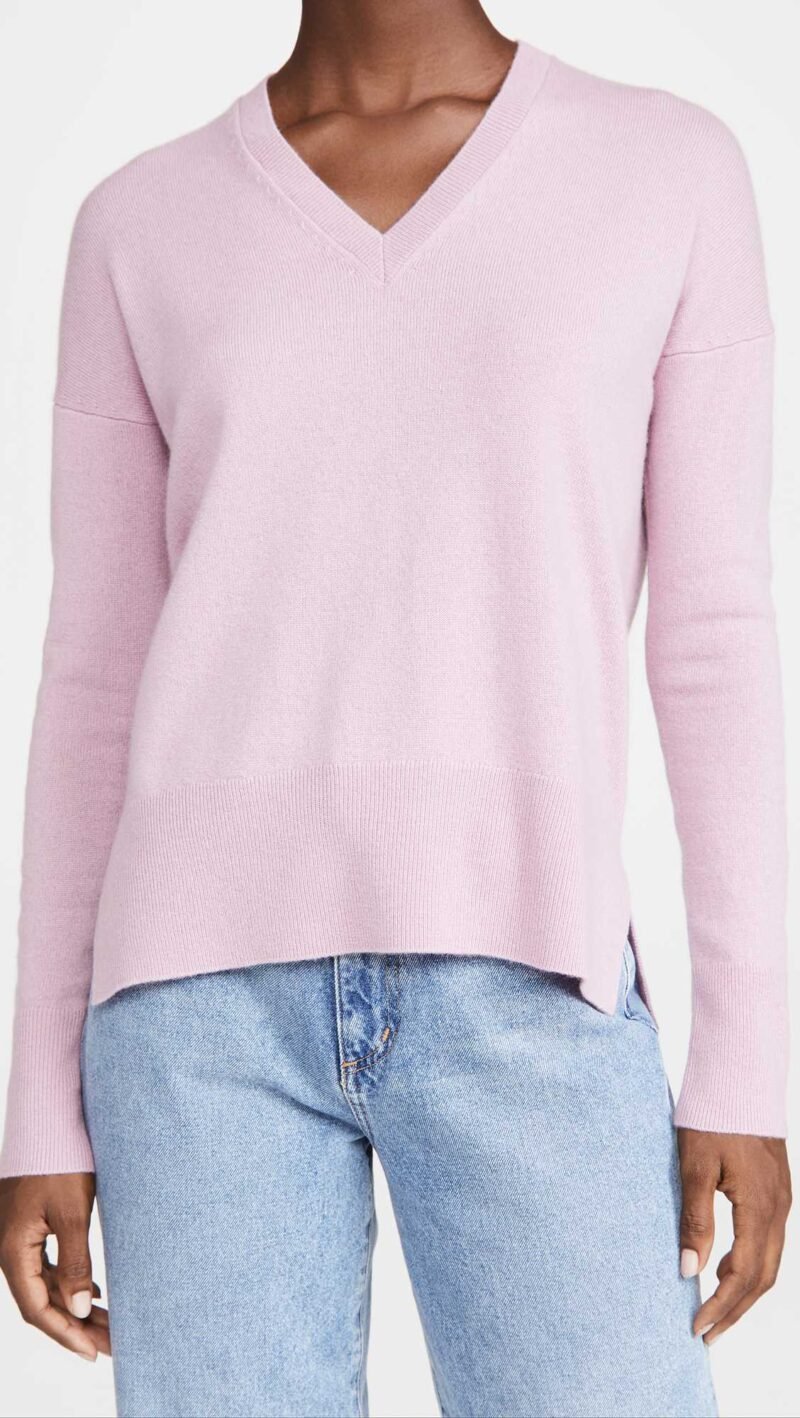 Women's Cashmere V Neck Pullover - Image 2