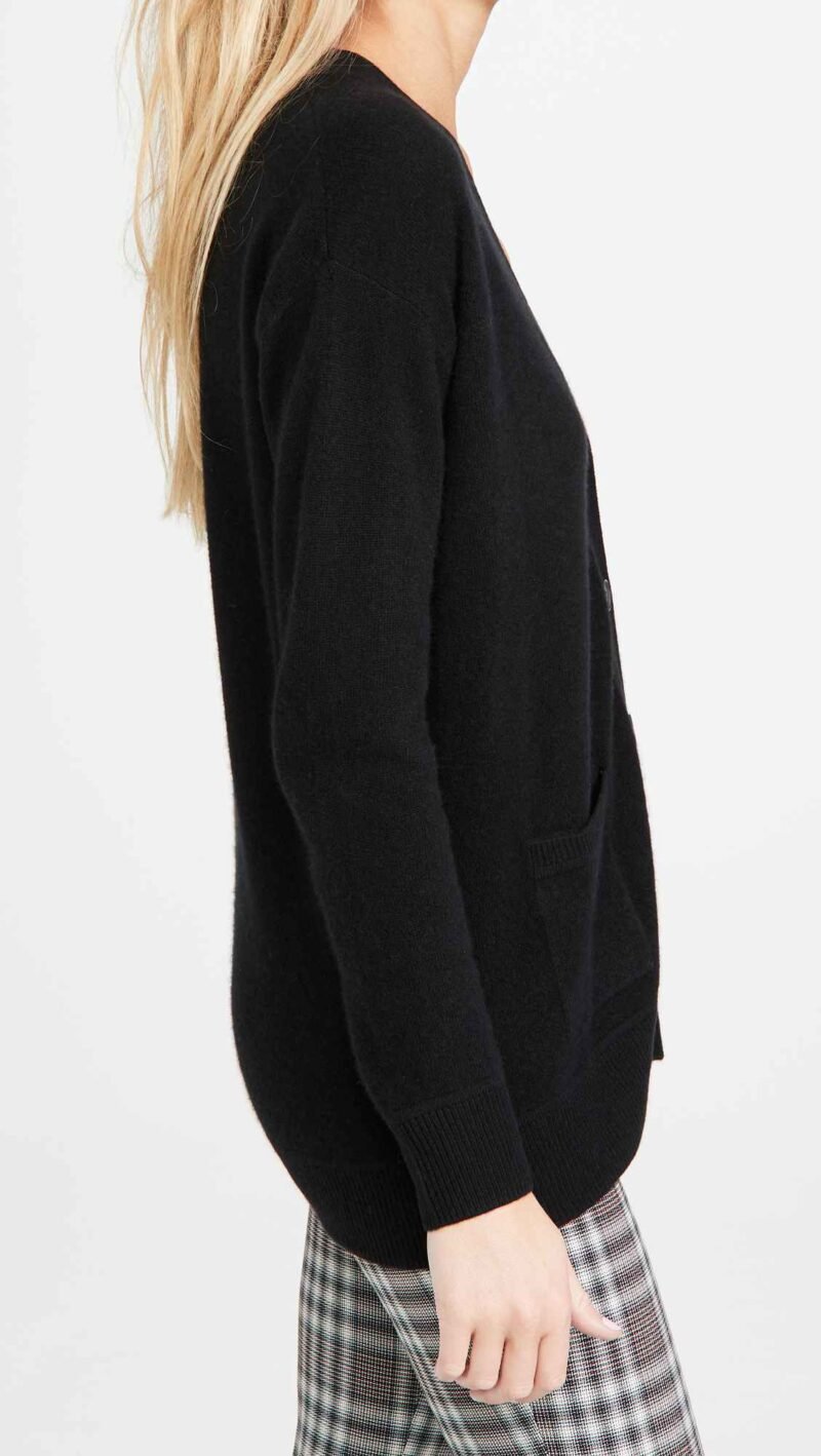 Women's Drop Shoulder Cashmere Cardigan - Image 4