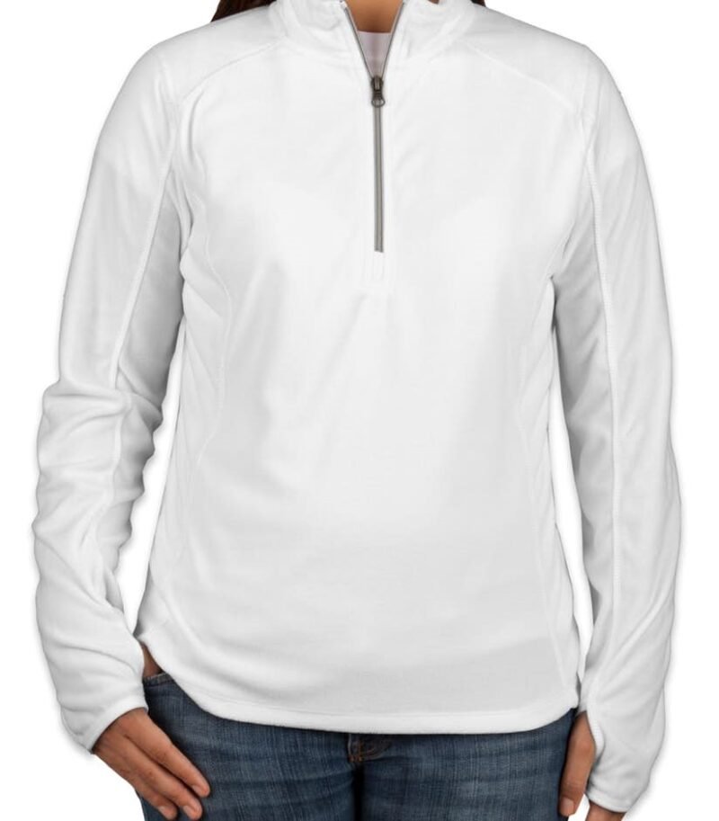 Ladies Quarter Zip Microfleece Pullover - Image 7