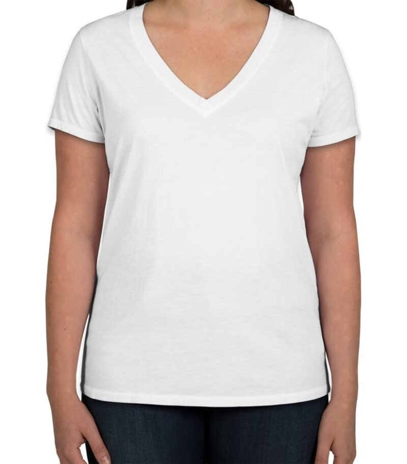 Women's Vintage Wash V‑Neck Tee - Image 5