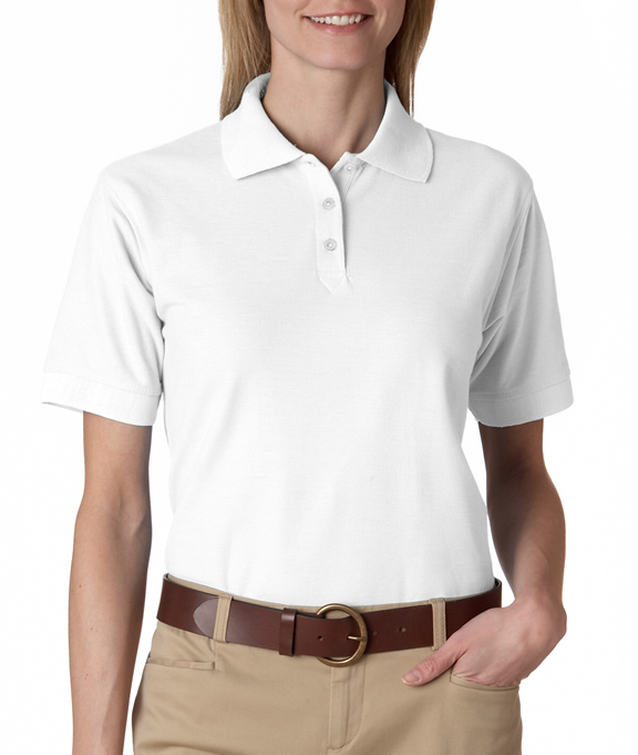 Ladies White Polo Shirt