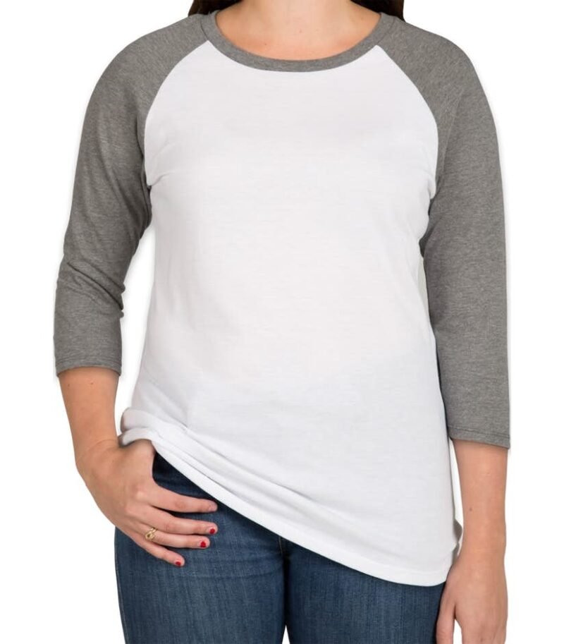 Women's Tri‑Blend Baseball Raglan T shirts - Image 6