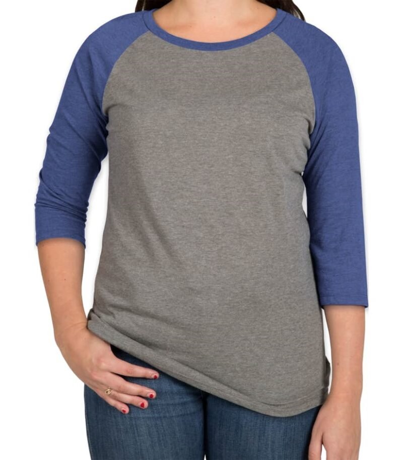 Women's Tri‑Blend Baseball Raglan T shirts